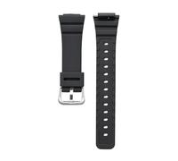 SRTYDCUR Bracelet de montre en résine compatible avec Casio Gshock GMA-S2100 BA-3A/2A2/4A/7A/1A/SK-1 GA-2100/2110A, bracelet sport à dégagement rapide TPU(Black-silver clasp)