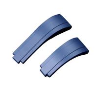 SRTYDCUR Bracelet de montre en silicone 20 mm compatible avec Rolex, compatible avec Daytona Submariner GMT, bracelet de sport souple et étanche, bracelet en caoutchouc(Blue)