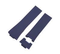 SRTYDCUR Bracelet de montre en silicone compatible avec Athens Observation Navigation 1183, étanche, for homme et femme, bracelet en caoutchouc Ulysse Nardin, 25 mm(Blue-No buckle)