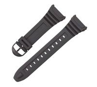 SRTYDCUR Bracelet de montre en silicone compatible avec Casio W-96H 3239, bracelet sport extérieur étanche, caoutchouc, boucle plastique ou acier, 18 mm
