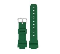SRTYDCUR Bracelet de montre en silicone for homme, compatible avec Casio G-Shock GM-2100, GM-S2100, GA-2100, GM-5600/GA5600(Green silver)
