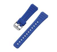 SRTYDCUR Bracelet de montre en silicone souple 18 mm compatible avec CASIO F91W W-800H for W800H SGW400 F91W F84 F105/108 A158/168 AE1200/1300(Deep blue)