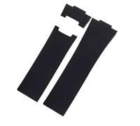 SRTYDCUR Bracelet de montre étanche en caoutchouc de silicone, 25 mm x 12 mm, compatible avec les bracelets Ulysse Nardin for hommes(Black-No buckle)