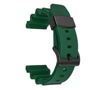 SRTYDCUR Bracelet de montre rechange en silicone for Seiko, compatible avec Prospex SKX007, Tuna Sumo Turtle, anneau métallique, 22 mm(Green-black buckle)