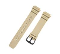 SRTYDCUR Bracelet de montre universel en résine for homme, compatible avec Casio G-Shock AQ-S810W AE-1200 W-216H W-735H SGW-400 MRW-200H, 18 mm(Khaki black)