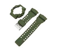 SRTYDCUR Bracelet de rechange en caoutchouc et silicone mat for montre Casio G-Shock GA-100, GA-110, GA-120, GA-140, GD-100, GAX-100, GLS-100(Army green)