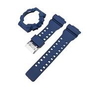 SRTYDCUR Bracelet de rechange en caoutchouc et silicone mat for montre Casio G-Shock GA-100, GA-110, GA-120, GA-140, GD-100, GAX-100, GLS-100(Royal blue)