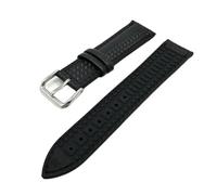 SRTYDCUR Bracelet de rechange en silicone et fibre carbone for montre homme, 18 mm, 20, 22, cuir, caoutchouc résistant à la transpiration, orange(Black,20mm)