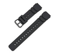 SRTYDCUR Bracelet de sport compatible avec Casio PRO-TERK PRT-40IS, bracelet rechange en silicone TPU for montre homme et femme(Black buckle)