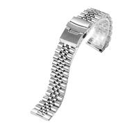 SRTYDCUR Bracelet droit en acier inoxydable compatible avec les bracelets de montre Jubilee SKX007/009 (18 mm, 19 mm, 20 mm, 21 mm, 22 mm, 23 mm, 24 mm)(23mm)