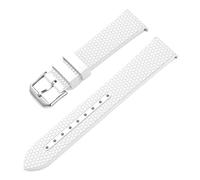 SRTYDCUR Bracelet en caoutchouc fluoré compatible avec Rolex Water Ghost 20 mm 22 FKM à dégagement rapide, compatible les bracelets Omega Seiko. Accessoires(White,20mm)