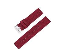 SRTYDCUR Bracelet en nylon compatible avec Samsung Galaxy Watch 6 5 4 Classic 40 44 mm, bracelet connecté toile tissée compatible Huawei GT(Red,14mm)