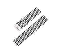 SRTYDCUR Bracelet en nylon compatible avec Samsung Galaxy Watch 6 5 4 Classic 40 44 mm, bracelet connecté toile tissée compatible Huawei GT(Plaid,18mm)