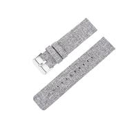 SRTYDCUR Bracelet en nylon compatible avec Samsung Galaxy Watch 6 5 4 Classic 40 44 mm, bracelet connecté toile tissée compatible Huawei GT(Light grey,18mm)