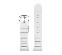 SRTYDCUR Bracelet en silicone haute résistance 22 mm 20 for montre de plongée Seiko Sport à dégagement rapide, accessoires universels(White,22mm)