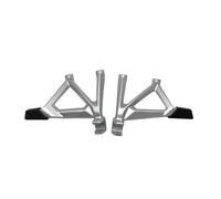 SRTYDCUR Compatible avec BMW R1250GS R1200GS R 1200 GS LC GSA ADV Adventure 2013-2023 Repose-Pieds Pédale Repose-Pieds Passager Support arrière Repose-Pieds Passager(Silver)