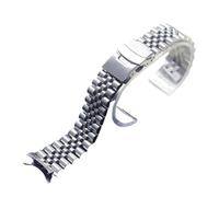 SRTYDCUR Compatible avec les bracelets Seiko en acier inoxydable massif 20 mm et 22 for hommes, compatible Srpd SKX007/Skx009 SRPD63K1 à extrémité incurvée(B,22mm)