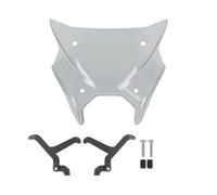 SRTYDCUR Pare-Brise Touring Compatible avec Yamaha MT09 MT 09 SP Y-AMT 2024 2025 Déflecteur de Vent à Double Bulle for Moto(Light Smoke)