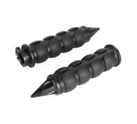 SRTYDCUR Poignées de Guidon de Moto 25 mm 1" compatibles avec Harley(25mm Silver)