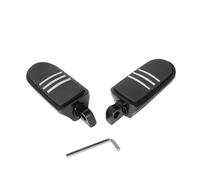 SRTYDCUR Repose-Pieds Avant en Caoutchouc for Moto, compatibles avec Harley Iron XL 883 1200 Touring Custom Dyna Softail(Black)