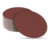 Sruhrak 30 Pièces Disque de Ponçage, 180 mm Rond Disques Abrasifs à Non Trous Papier Poncer à Grain 240 pour Ponceuse Murale Girafe