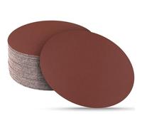 Sruhrak 30 Pièces Disque de Ponçage, 180 mm Rond Disques Abrasifs à Non Trous Papier Poncer à Grain 320 pour Ponceuse Murale Girafe