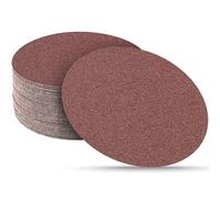 Sruhrak 30 Pièces Disque de Ponçage, 180 mm Rond Disques Abrasifs à Non Trous Papier Poncer à Grain 80 pour Ponceuse Murale Girafe