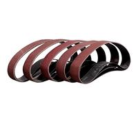 Sruhrak Bande Abrasive 30X533 mm- Grains 3 X 60/80/120/240/400 Bande de Ponceuse pour le Ponçage, le Polissage et le Enlever la Rouille, Idéale pour le Bois (15 Pièces)