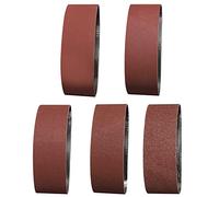 Sruhrak Bande Abrasive 40X303 mm- Grains 2 X 60/80/120/240/400 Bande de Ponceuse pour le Ponçage, le Polissage et le Enlever la Rouille, Idéale pour le Bois (10 Pièces)
