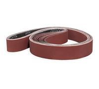 Sruhrak Bande Abrasive 50X2000 mm- Grains 2 X 60/80/120/240/400 Bande de Ponceuse pour le Ponçage, le Polissage et le Enlever la Rouille, Idéale pour le Bois (10 Pièces)
