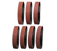 Sruhrak Bande Abrasive 50X686 mm- Grains 2 X 40/60/80/120/180/240/400 Bande de Ponceuse pour le Ponçage, le Polissage et le Dépoussiérage, Idéale pour le Bois (14 Pièces)