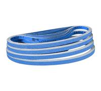 Sruhrak Bande Abrasive 9 x 533 mm, 40 Pièces Bandes Abrasives Grain 40/60/80/120/180/240, pour Ponceuses à Bande Métal Bois Peintures