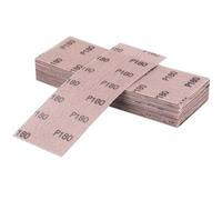 Sruhrak Filet Bande Abrasive 80 X 230mm，25 Pièces Grille Abrasive Professionnelle Avec Grain P180, Pour Ponçage Manuel, Ponceuse Orbitale Et Bloc De Ponçage Manuel