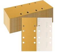 Sruhrak Papier Abrasif 93 x 230 mm 8 Trous, 50 Feuilles Abrasives Auto Agrippantes P600, Ponçage Plus Intense Tampons Abrasifs pour Ponceuses Vibrantes sur Bois Métal Peinture Plastique