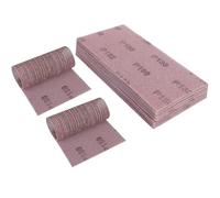 Sruhrak Treillis Feuilles Abrasive 115x230mm, 25 Pièces Papier a Poncer 180 Grains Abrasives Papier pour Ponceuse Vibrante Polir et Enlever La Rouille