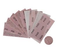 Sruhrak Treillis Feuilles Abrasive 115x230mm, 25 Pièces Papier a Poncer 80/120/180/240/400 Grains Abrasives Papier pour Ponceuse Vibrante Polir et Enlever La Rouille