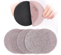 Sruhrak Treillis Feuilles Abrasive 125mm, 50 Pièces Papier a Poncer 80 Grains Abrasives Papier pour Ponceuse Vibrante Polir et Enlever La Rouille