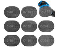 SRunDe 64 Pièces Disque Abrasif Maille 125mm Filet Papier a Poncer 125mm