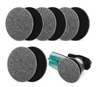 SRunDe 8 Pièces Disque Polissage 125 mm Feutre Tampon de Polissage 125mm Ponceuse Souple Lavable Réutilisable pour Ponceuse Excentrique Polissage Auto Verre Métal Bois Compatible avec Bosch Festool