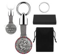 SRunDe Porte clé Saint Christophe Voiture Médaille SaintChristophe Voiture