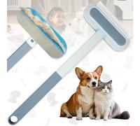 Srup Détachant de Poils d'animaux Multifonctions Poignée Longue, 3 en 1 Détachant de Poils d'animaux, Brosse Détachant de Poils de Chiens, Brosse Détachant de Poils d'animaux Double Usage