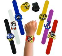 SRV Hub 1 bracelet Slap aléatoire pour enfants, matériau de qualité supérieure, bracelet en silicone souple, bracelet à breloques pirates, cadeau de Noël 22 cm