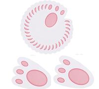 SRV Hub® 30 empreintes de lapin de Pâques, pieds de lapin pour enfants, jeu de fête de Pâques, jeu idéal pour la chasse aux œufs de Pâques et au trésor, taille 11 cm