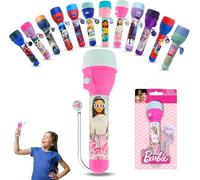 SRV Hub BARBIE LED Grande Torche, Lampes de Nuit pour Enfants LED Super Lumineuses pour Cadeaux de Noël, d'Anniversaire et de Thanksgiving - Lampe de Poche en Plastique Cadeau de Jouet