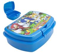 SRV Hub Boîte à déjeuner en plastique sûre Sonic le Hérisson Conteneur de stockage alimentaire pour enfants sans BPA Boîte à lunch pour l'école et les voyages Durable Boîtes à collation pour cadeau