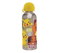 SRV Hub® Bouteille d'eau Pokémon en aluminium de 500 ml pour enfants, bouteille d'eau de sport pour enfants pour le camping (bouteille d'eau en aluminium, argent Pokémon)