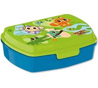 SRV Hub Forest Boîte à déjeuner rectangulaire en plastique anti-fuite, passe au micro-ondes, réfrigérateur/congélateur sans BPA, convient aux enfants de 3 ans et plus - 18 cm