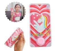 SRV Hub Jeu d'eau en forme de cœur licorne de 14 cm, jouet aquatique pour filles, jouet aquatique pour filles, cadeau de fête amusant pour enfants, 6470