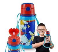 SRV Hub KBT Disney Bouteille d'eau sonique de 600 ml avec sangle, anti-fuite, légère et isolée, en aluminium, pour le travail, la gym, les voyages, les pique-niques, le sport, le sport, sans BPA, 21,5