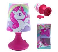 SRV Hub Lampe de chevet licorne alimentée par piles pour enfants et filles, idéale pour la décoration de chambre de bébé, chambre d'enfant, salon, lumière LED - 18 cm